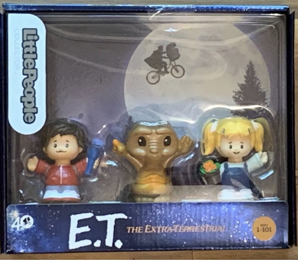 Little People Collector E.T. The Extra-Terrestrial 3pc Fisher Price Figures 40th